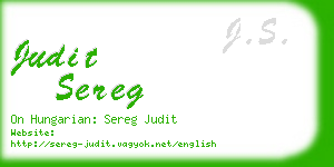 judit sereg business card